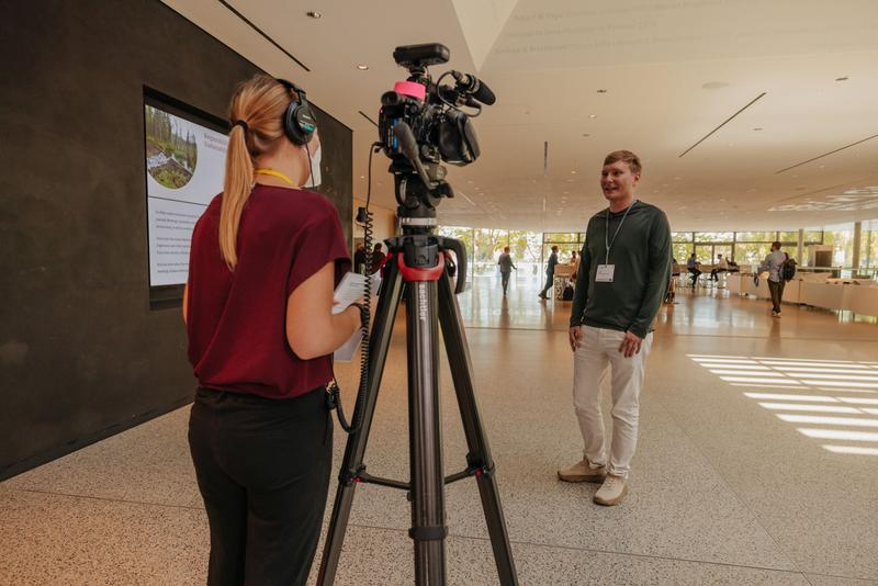 Media interview in occation of a Lindau Meeting