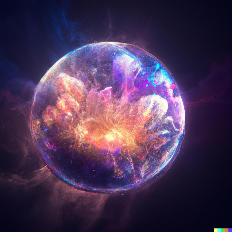 Illustration of a spherical explosion.