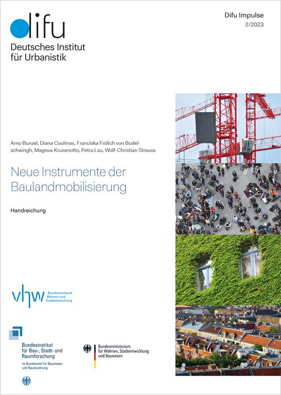 Cover Publikation Neue Instrumente der Baulandmobilisierung