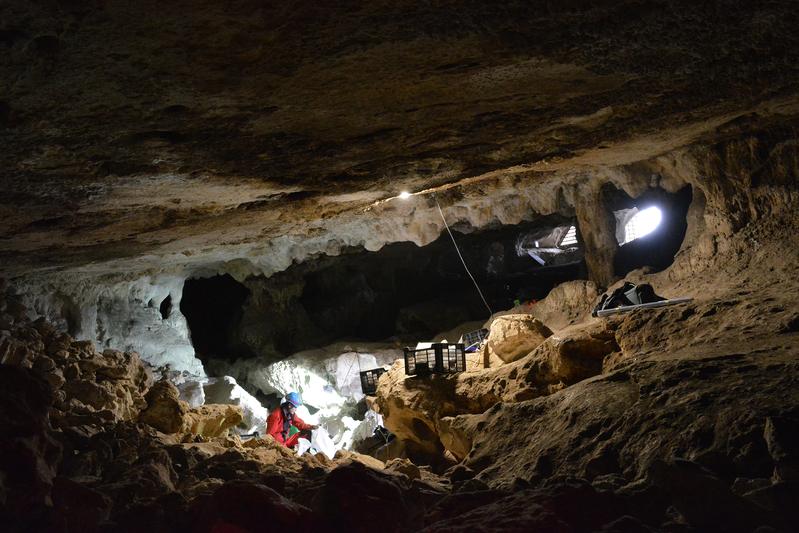 Blick ins Innere der Cueva de Malalmuerzo.