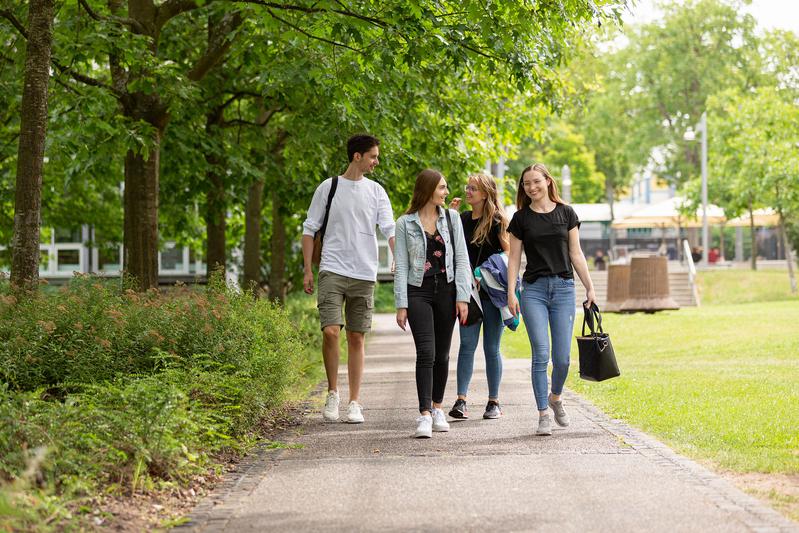 Die TH Aschaffenburg bietet ihren Studierenden einen attraktiven Campus mit hochtechnologischer Ausstattung in historischen sowie modernen Gebäuden und mit zahlreichen Grünflächen.