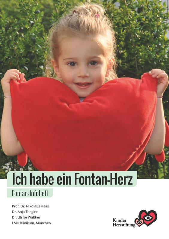 Cover der Broschüre der Kinderherzstiftung „Ich habe ein Fontan-Herz – Fontan-Infoheft“ für Patienten mit einem Fontan-Herzen 