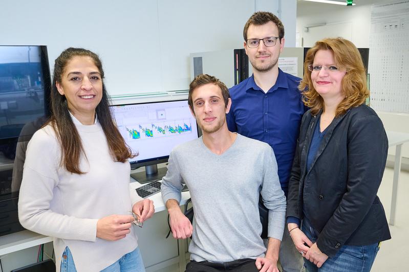 (from left) Zeinab Abdullah, Konstantinos Symeonidis, Jasper Spitzer, Susanne V. Schmidt clarify link between chronic liver disease and high susceptibility to viral infections.