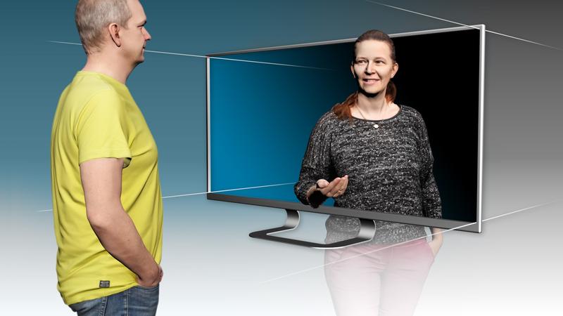 Im 6G-NeXt-Projekt wird ein Videokonferenzsystem entwickelt, das ohne 3D-Brillen auskommt