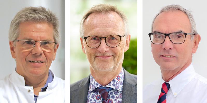 (v.l.) DGP-Generalsekretär Professor Winfried J. Randerath, Professor Berthold Jany und Professor Adrian Gillissen