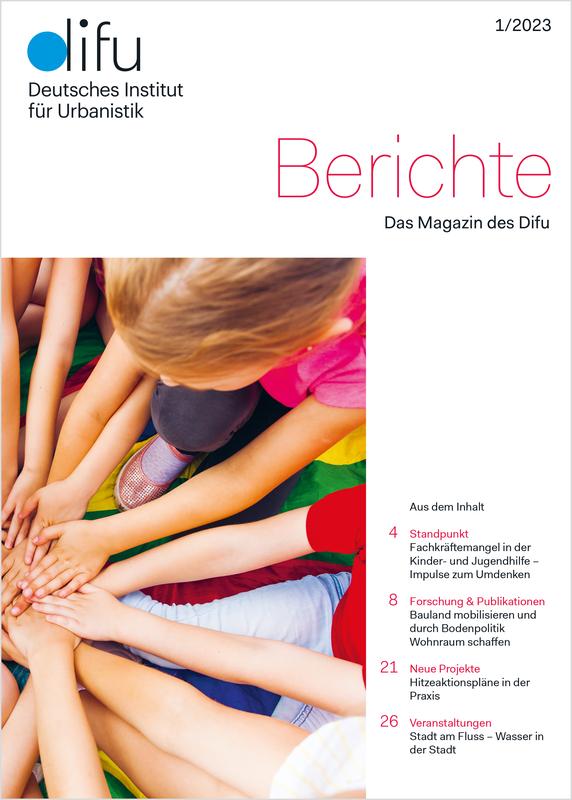 Cover des Difu-Magazins "Berichte" 1/2023