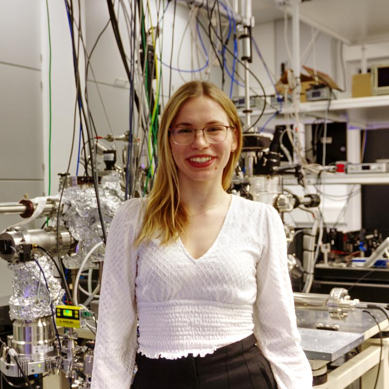 Svenja Nerreter, Universität Regensburg, Physik, ist Optica Women Scholar 2023.