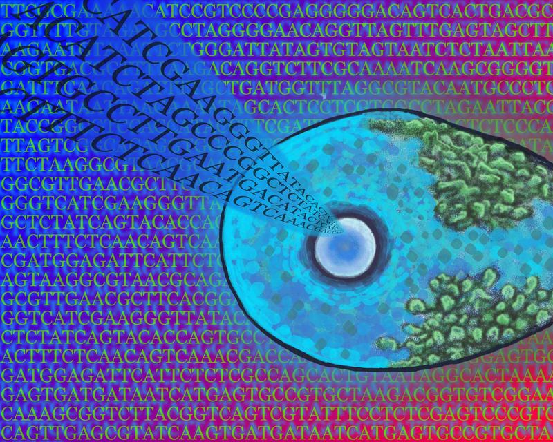 Illustration: Blinde Passagiere im Erbgut
