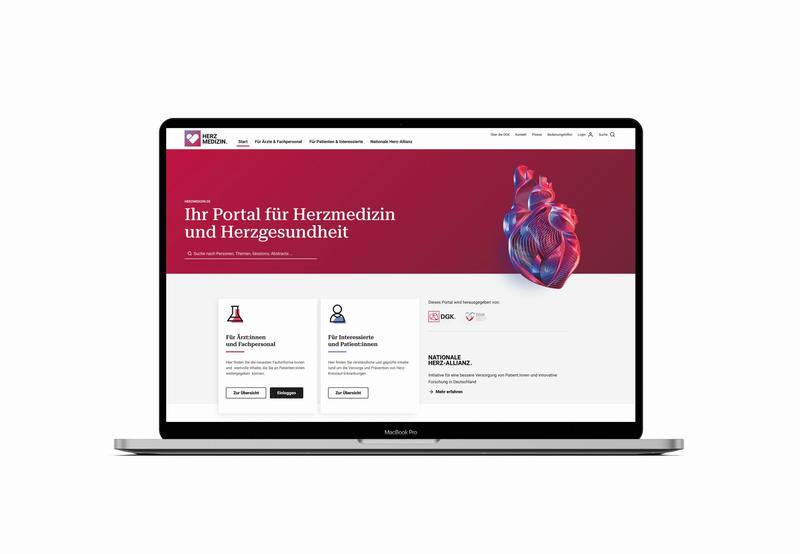 Das neue Portal Herzmedizin.de bietet Informationen für Patient:innen und Expert:innen rund ums Thema Herzgesundheit