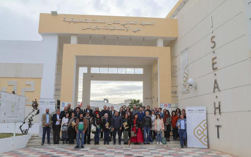 Gruppenfoto bei der Abschlusskonferenz des Vorprojekts von MECAM in Tunis.