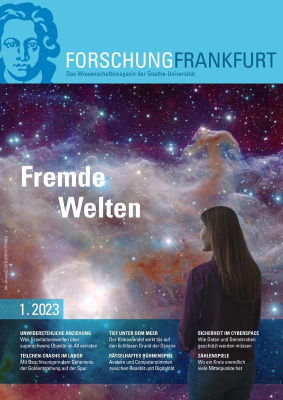 Titelblatt des Wissenschaftsmagazins "Forschung Frankurt" der Goethe-Universität