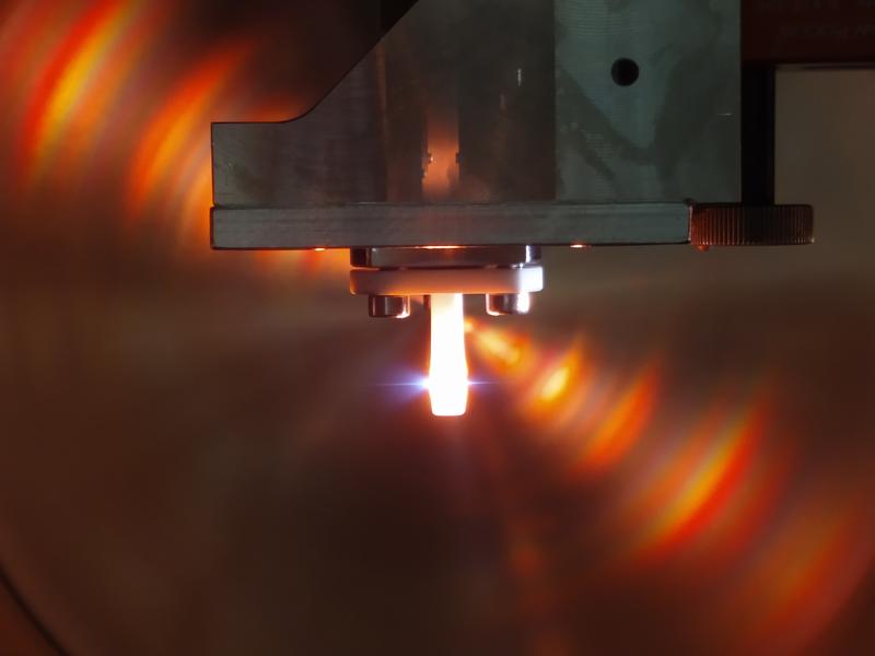 Fig. 1: Photo of the gas cell for high harmonic generation of extremely short-wavelength ultraviolet attosecond pulses.