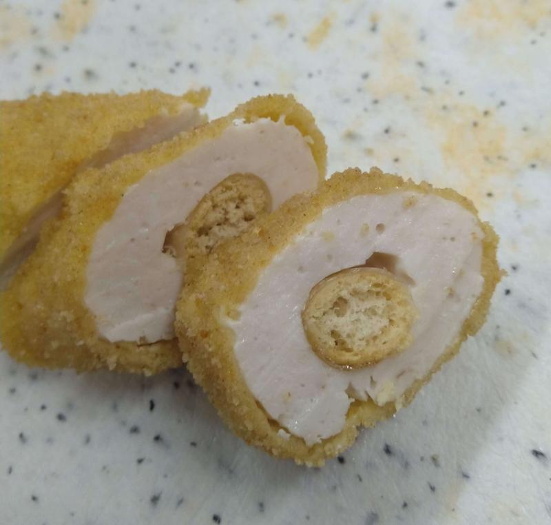 These crumbsticks have an edible “bone” made from a crispy baked bread stick.