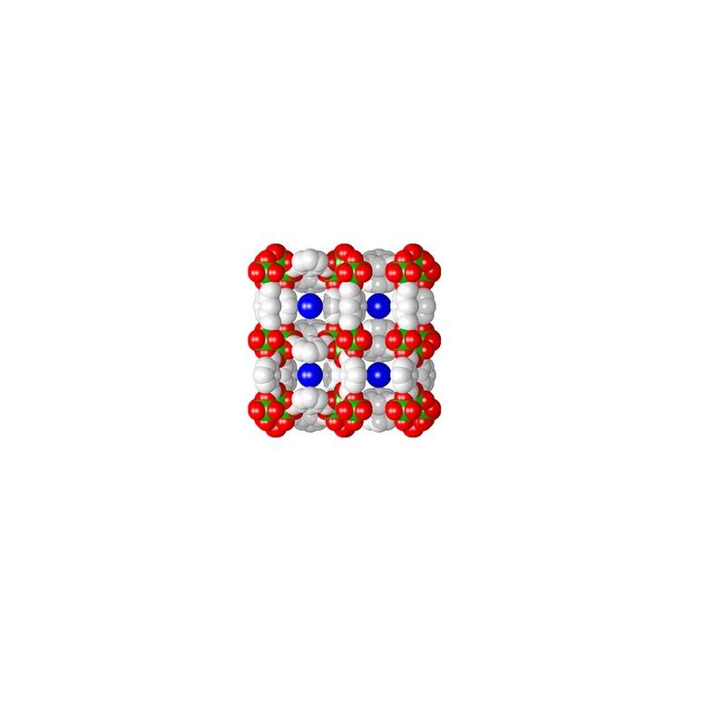 Poröse Materialien können in ihren Hohlräumen nur bestimmte Moleküle aufnehmen und so gezielte Sensormessungen ermöglichen. Die Grafik zeigt die hochporöse Struktur des Materials „CAU-10-H“, das in Kiel entwickelt wurde.