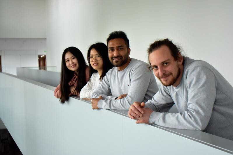 Davide Spinnato (in front) and Jinsun Lee (in the back) won the Marie Skłodowska-Curie Postdoctoral Fellowship of the European Commission. Yanyan Duan and Ashwani Kumar were awarded a Humboldt Fellowship.