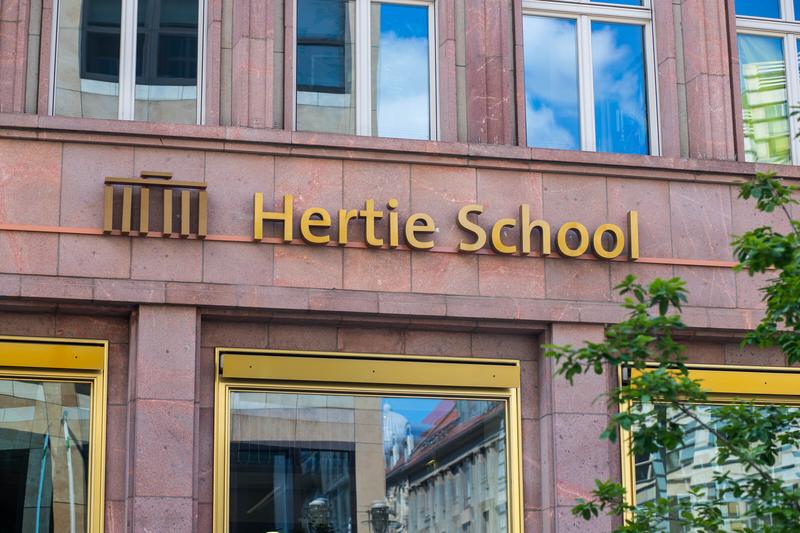 Entrance of the Hertie School in Berlin
