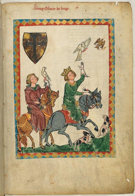 Codex Manesse: König Konrad der Junge (1252 – 1268)