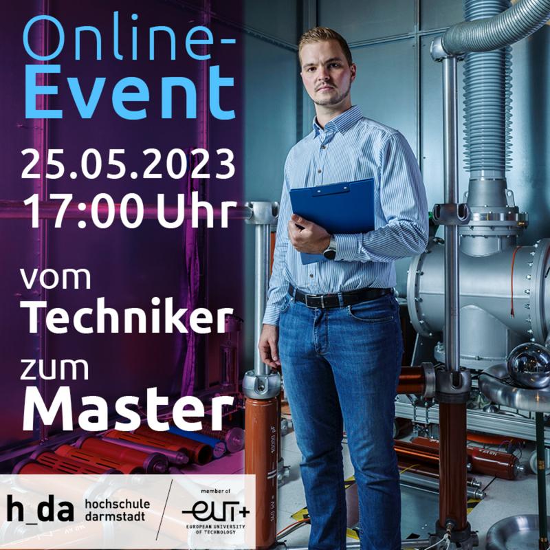 Informationsabend "Vom Techniker zum Master" am 25.05.2023