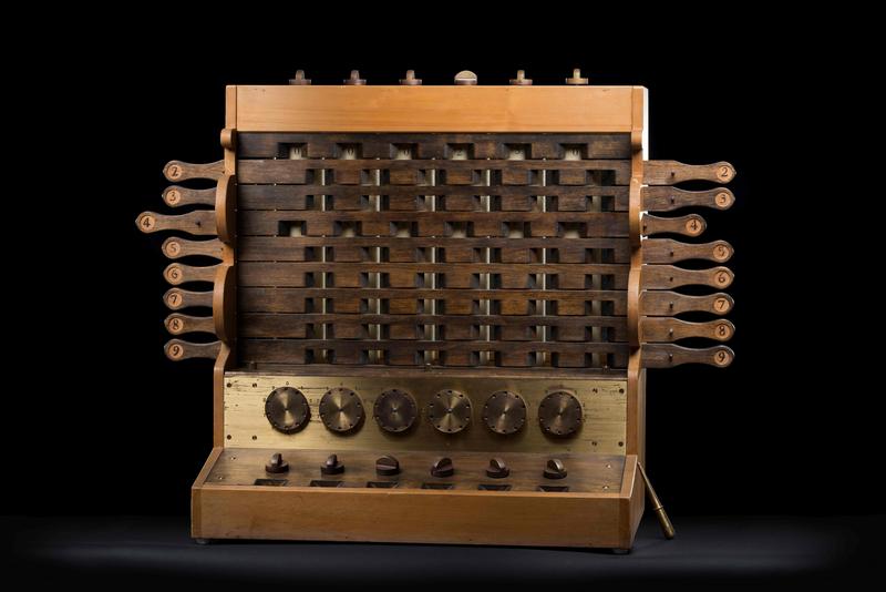Replica of Wilhelm Schickard’s calculator. Location: University of Tübingen Museum.