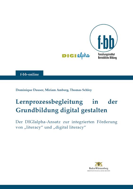 Cover: Lernprozessbegleitung in der Grundbildung digital gestalten