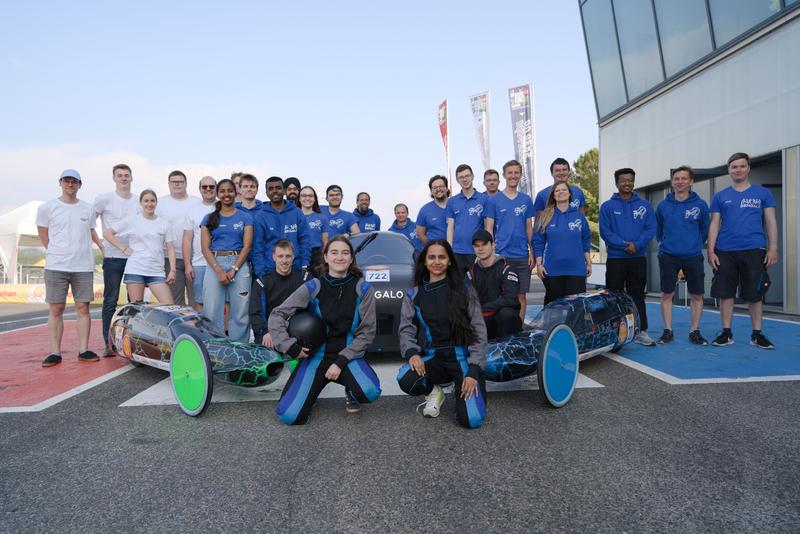 Stralsunder Team beim Shell-Eco Marathon in Frankreich