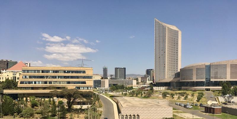 The African Union Headquarters in Addis Ababa, Ethiopia.