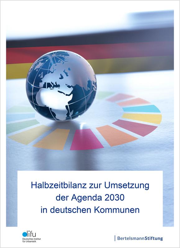 Cover Publikation "Halbzeitbilanz zur Umsetzung der Agenda 2030 in deutschen Kommunen"