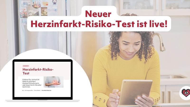 Abb. Neuer Online-Risikotest der Deutschen Herzstiftung