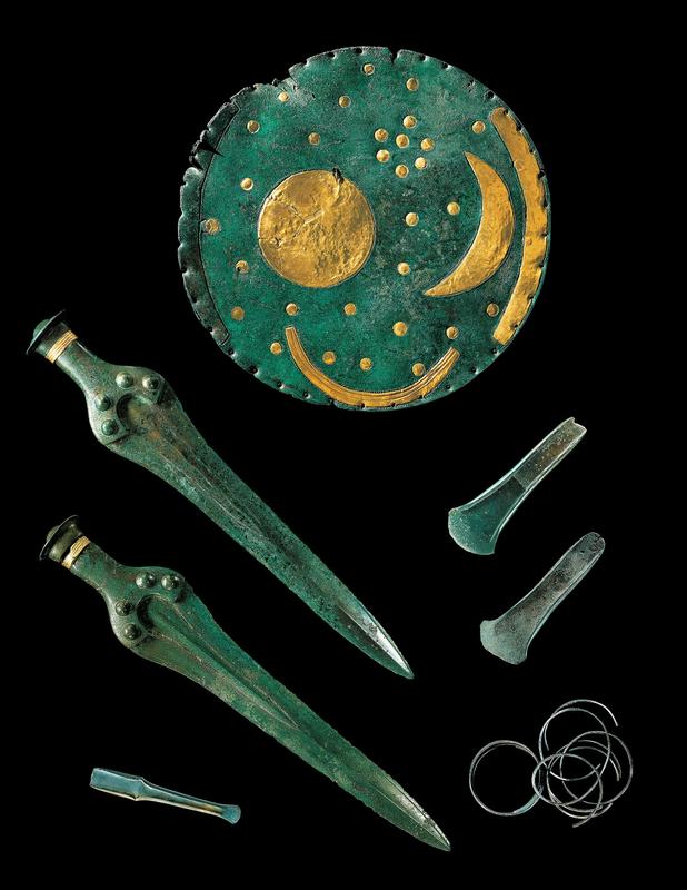 The hoard with the Nebra Sky Disc. 