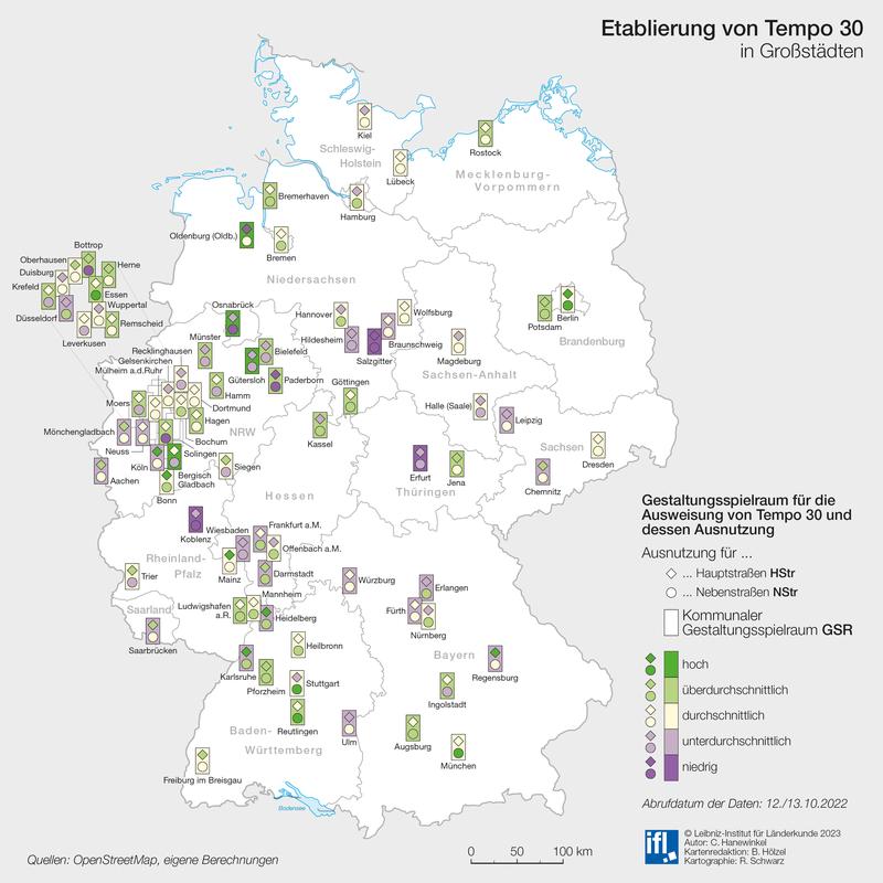 Etablierung von Tempo 30 in Großstädten