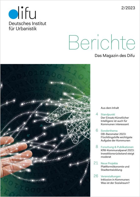 Cover des Difu-Magazins "Berichte" 2/2023
