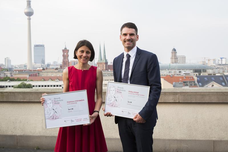 Enderlein Prize awardees Vladislava Stoyanova and Phillip Ayoub