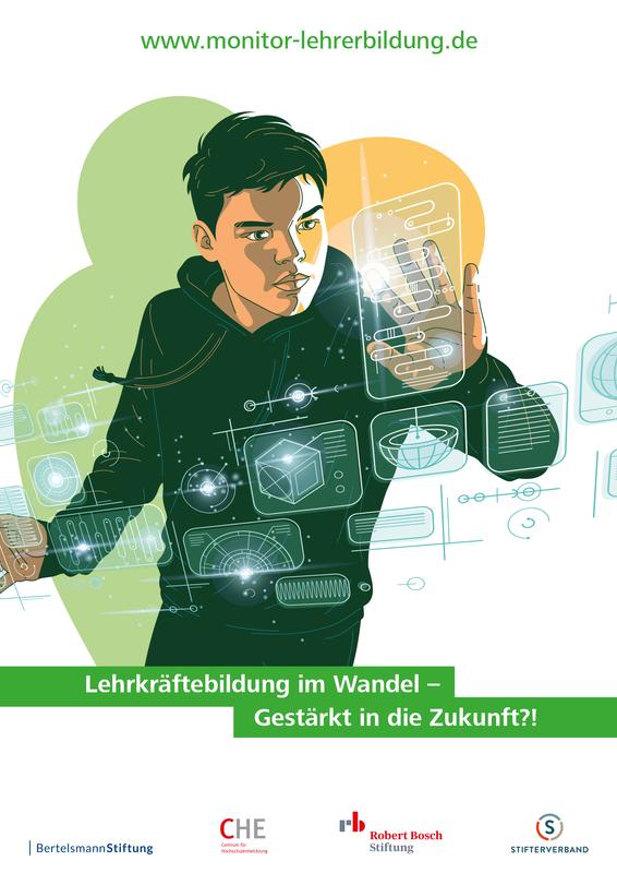 Cover der Broschüre „Lehrkräftebildung im Wandel – Gestärkt in die Zukunft?!“ des Monitor Lehrerbildung 