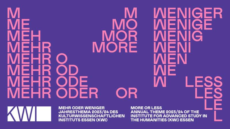 Grafik zum Jahresthema "Mehr oder Weniger"