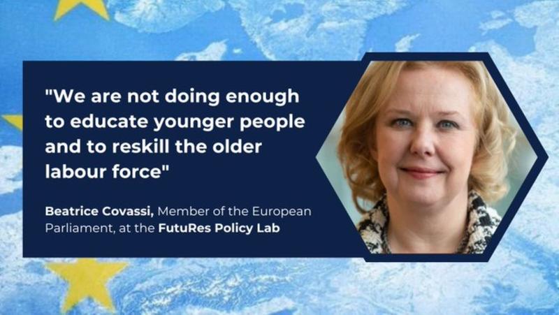 MEP Beatrice Covassi spoke at the first FutuRes Policy Lab