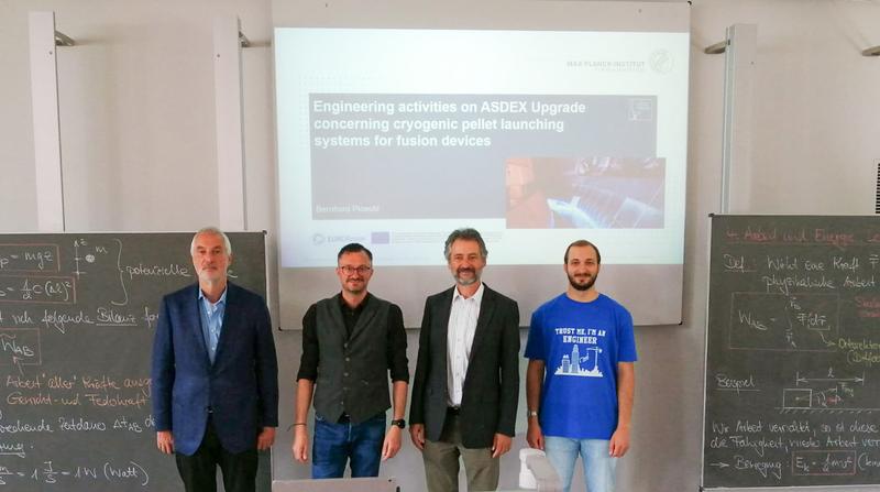 Dr. Peter Lang, Prof. Dr. Martin Prechtl, Bernhard Plöckl und Fin Schmidt. 