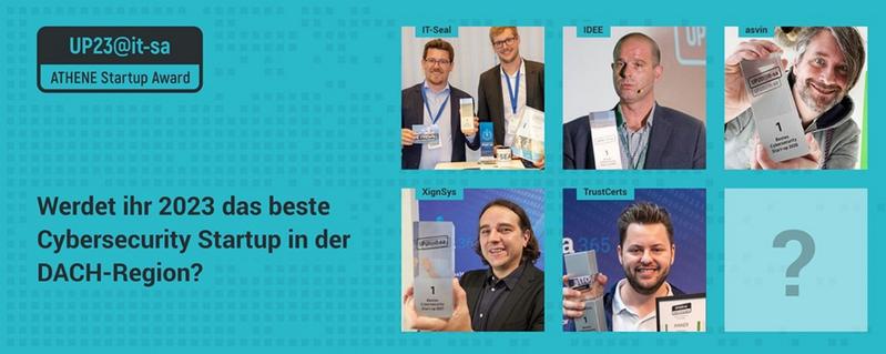 Cybersecurity-Startups können sich ab sofort für den ATHENE Startup Award UP23@it-sa bewerben. 