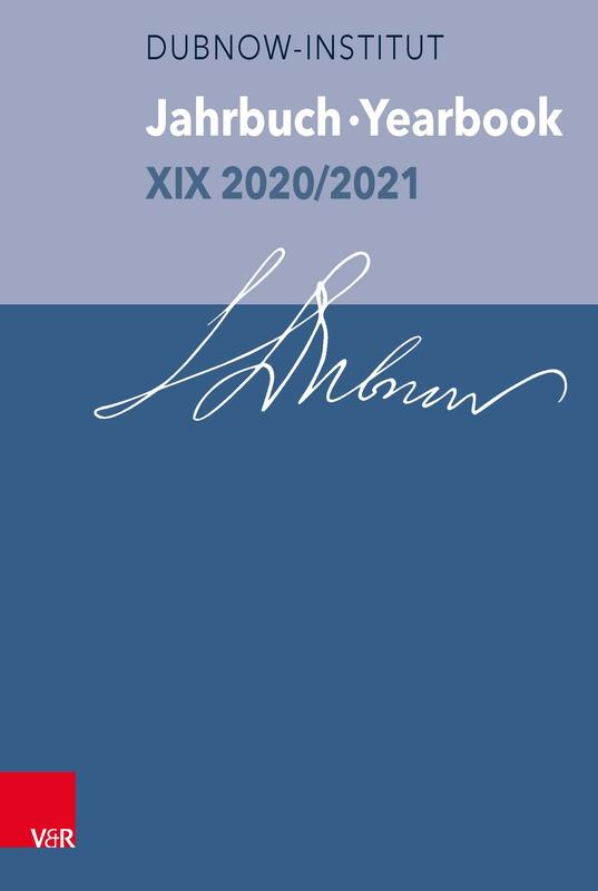 Cover of the nineteenth edition of the Dubnow Institute Yearbook, Göttingen: Vandenhoeck & Ruprecht, 2023.