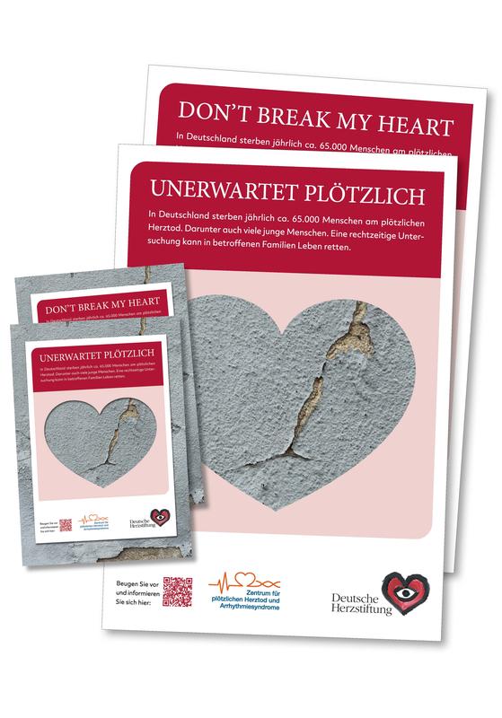 Für Arztpraxen, Kliniken und Apotheken stellt die Initiative ein kostenfreies Info-Paket mit Plakaten und Postkarten zur Auslage zur Verfügung. 