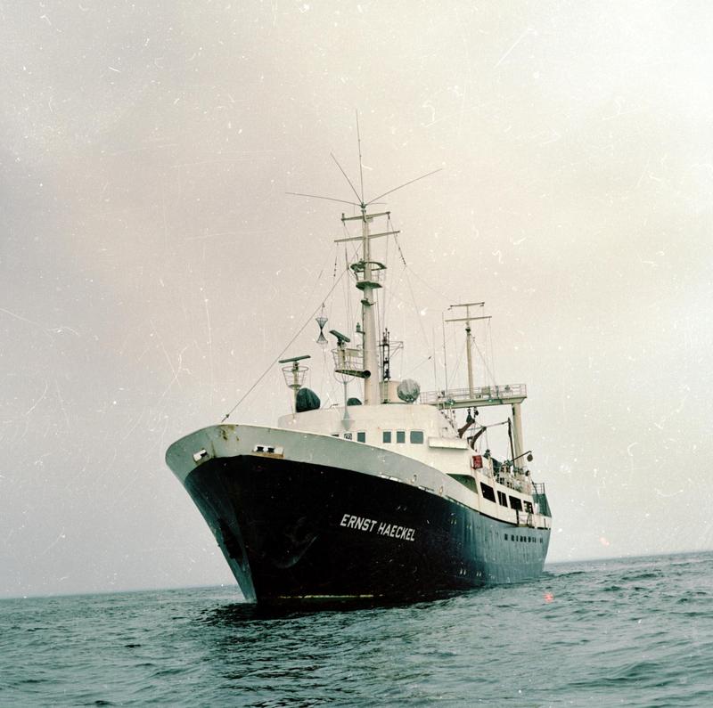 Das DDR-Fischereiforschungsschiff "Ernst Haeckel" wurde 1963 in Dienst gestellt.