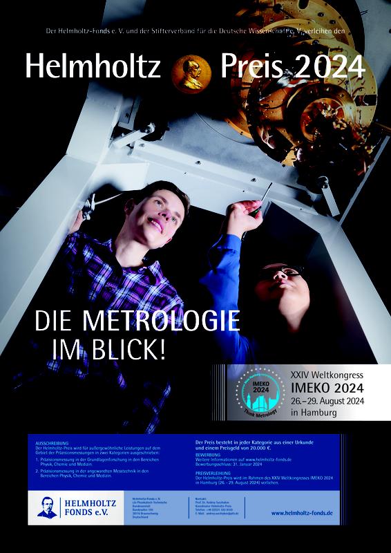 Poster for the Helmholtz Prize 2024 