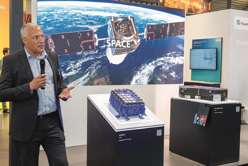Fraunhofer ILT has been using LIDAR (Light Detection and Ranging) systems for climate research for several years. At LASER World of PHOTONICS, the researchers presented earth-based, helicopter-based and satellite-based systems.