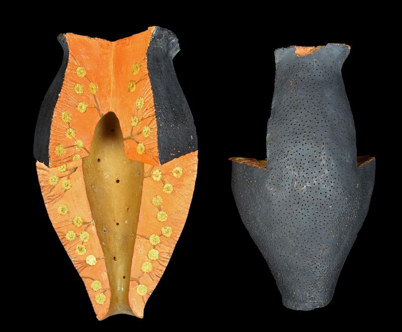 Modell der Anatomie eines Hornkieselschwamms (Demospongiae). Paläontologische Übungssammlung am Institut für Geologische Wissenschaften der Freien Universität Berlin. 