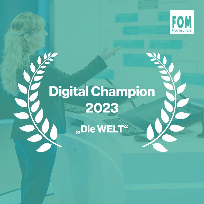 Die FOM begeistert mit digitaler Kundennähe. 