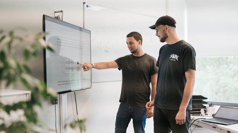 CISPA Researcher Dr. Michael Schwarz and Lukas Gerlach