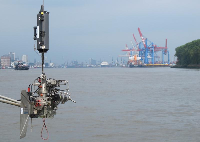 Measurements were also taken at the port of Hamburg. 