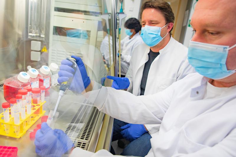 Möchte die Killerzellen der angeborenen Immunabwehr noch fitter gegen Krebs machen: Professor Dr. Dr. Axel Schambach (links) 