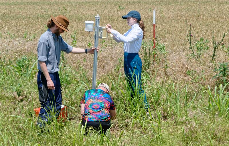 Colleagues from the University of Oklahoma also helped with the installation of the PyrNet. 