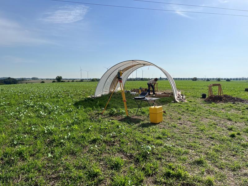 The excavation site near Dehlitz.