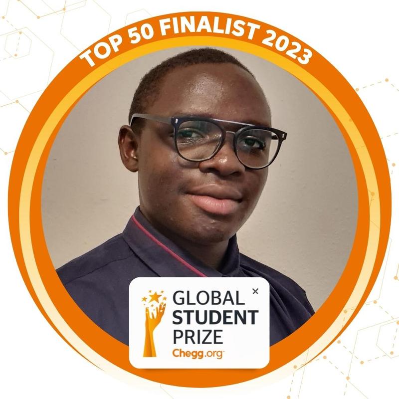 Student Kinlo Ephriam Tangiri developed a free e-learning service, the KET Academy, and made it to the top 50 in a global student competition.